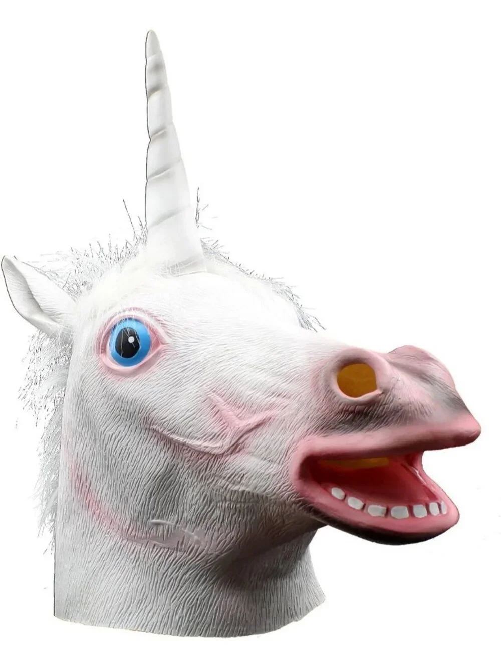 Women's Scary Creepy Cosplay Latex Halloween Parties Party Unicorn Head Mask